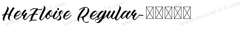 HerEloise Regular字体转换